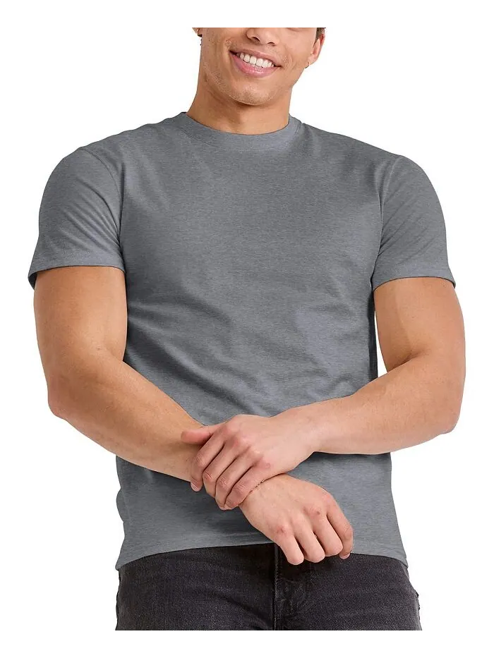 Мужская футболка Originals Tri-Blend с короткими рукавами Hanes, цвет Slate Tri-blend — изображение 1 из 4