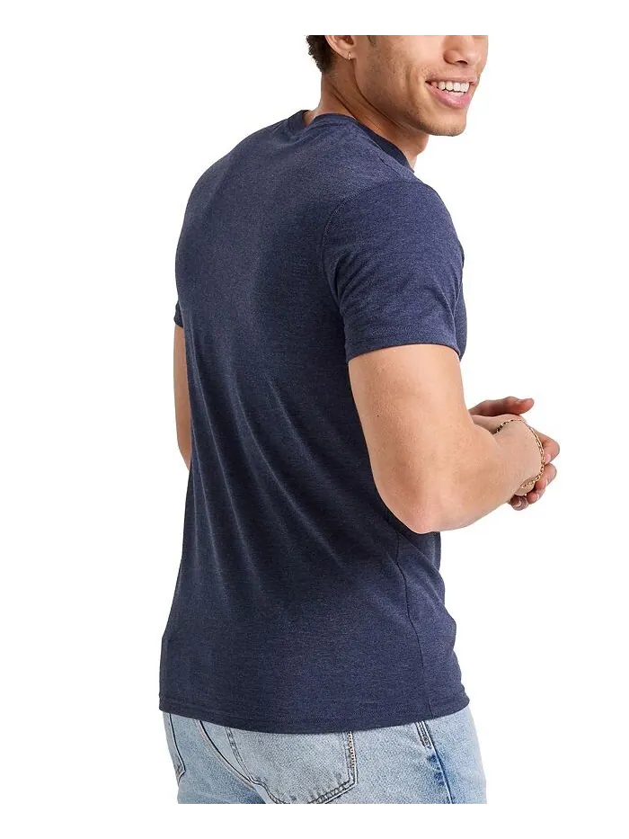 Мужская футболка Originals Tri-Blend с короткими рукавами Hanes — изображение 2 из 4, темно-синий