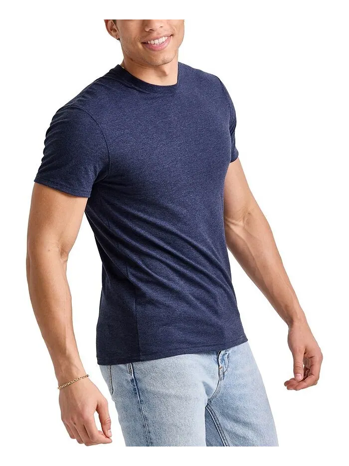 Мужская футболка Originals Tri-Blend с короткими рукавами Hanes — изображение 3 из 4, темно-синий