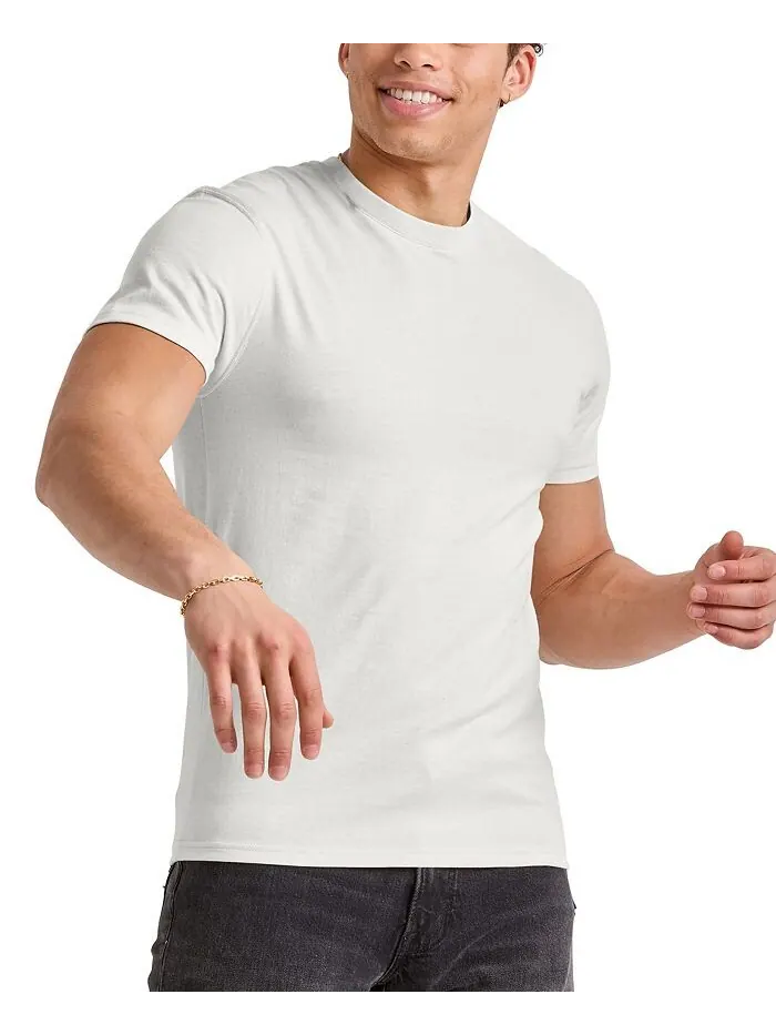 Мужская футболка Originals Tri-Blend с короткими рукавами Hanes — изображение 1 из 4, белый
