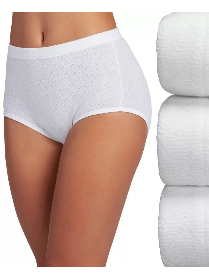Комплект из 3 трусиков Elance Breathe Brief 1542, увеличенные размеры Jockey