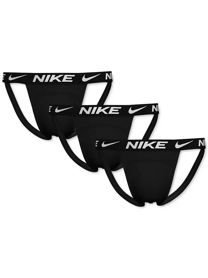 Мужские микро-стринги Essential Dri-FIT, 3 шт Nike — изображение 1 из 3, черный