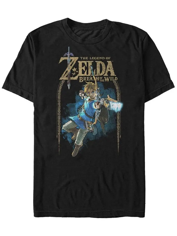Мужская футболка Nintendo Legend of Zelda с луком и стрелами с короткими рукавами Fifth Sun — изображение 1 из 1, черный