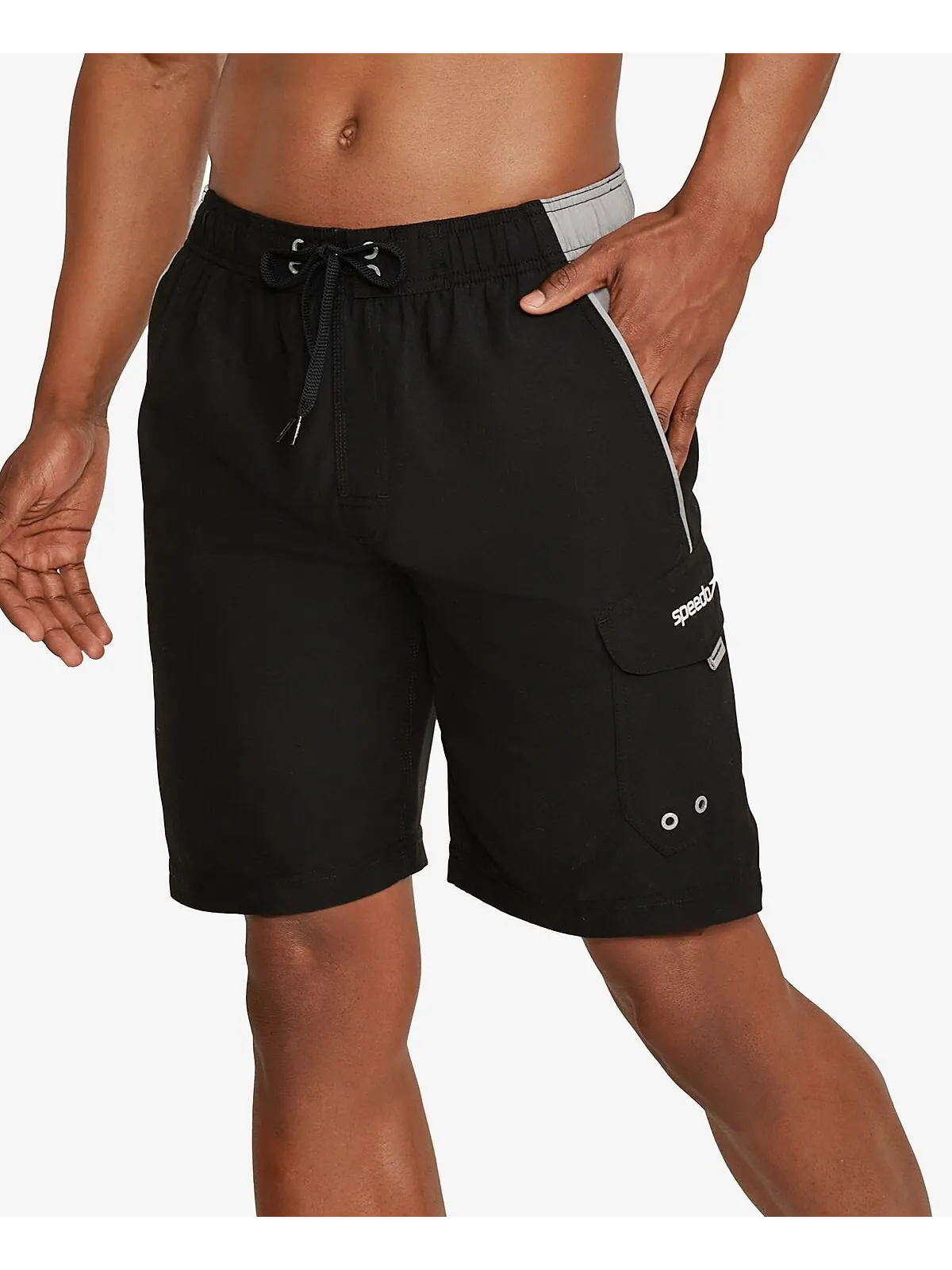 Мужские плавки marina sport vaporplus 9 дюймов Speedo — изображение 2 из 3, серый