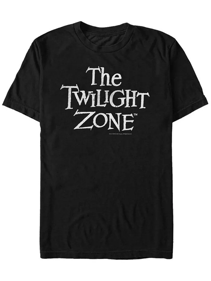 Мужская футболка Twilight Zone CBS с короткими рукавами и рваным логотипом Fifth Sun — изображение 1 из 1, черный