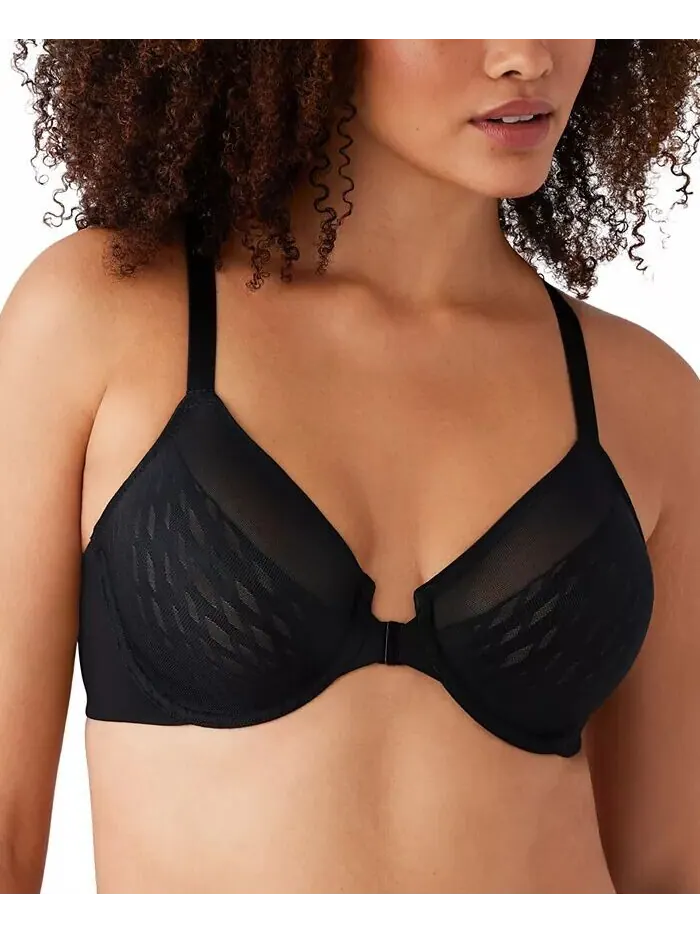 Женский бюстгальтер на косточках Elevated Allure Front Close 855436 Wacoal — изображение 1 из 3, черный