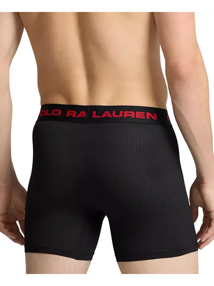 Мужские боксеры Perfect Pouch, 3 шт Polo Ralph Lauren — изображение 4 из 8, черный