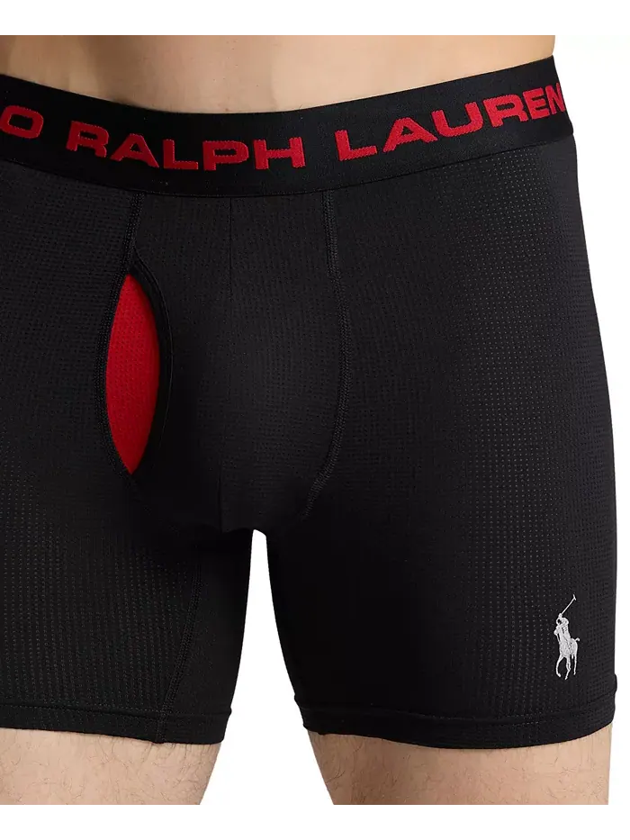 Мужские боксеры Perfect Pouch, 3 шт Polo Ralph Lauren — изображение 5 из 8, черный