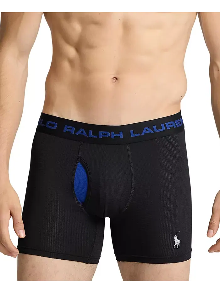Мужские боксеры Perfect Pouch, 3 шт Polo Ralph Lauren — изображение 6 из 8, черный