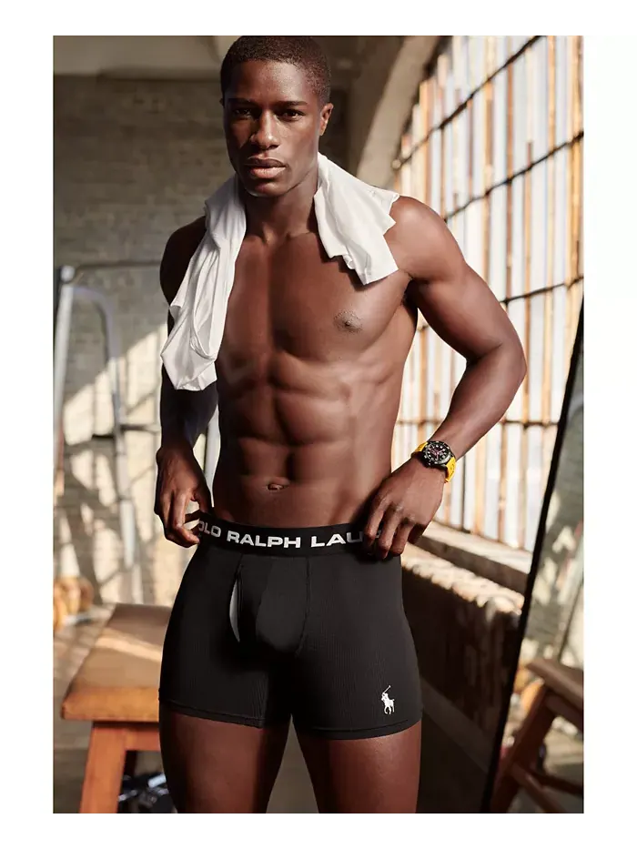 Комплект трусов Polo Ralph Lauren Perfect Pouch Boxer, 3 предмета — изображение 3 из 9, серый