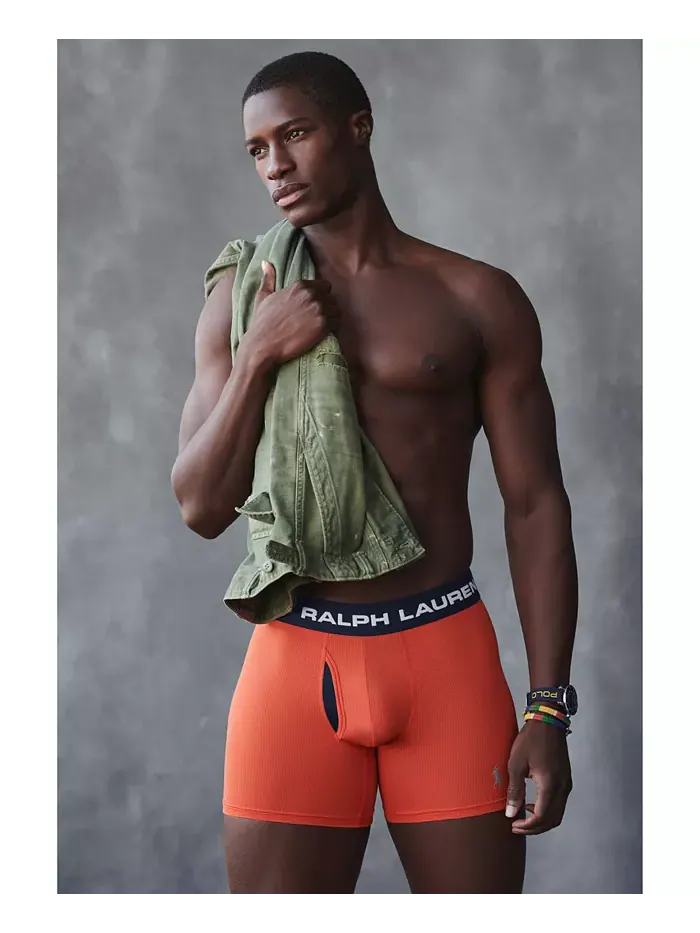 Комплект трусов Polo Ralph Lauren Perfect Pouch Boxer, 3 предмета — изображение 4 из 9, серый