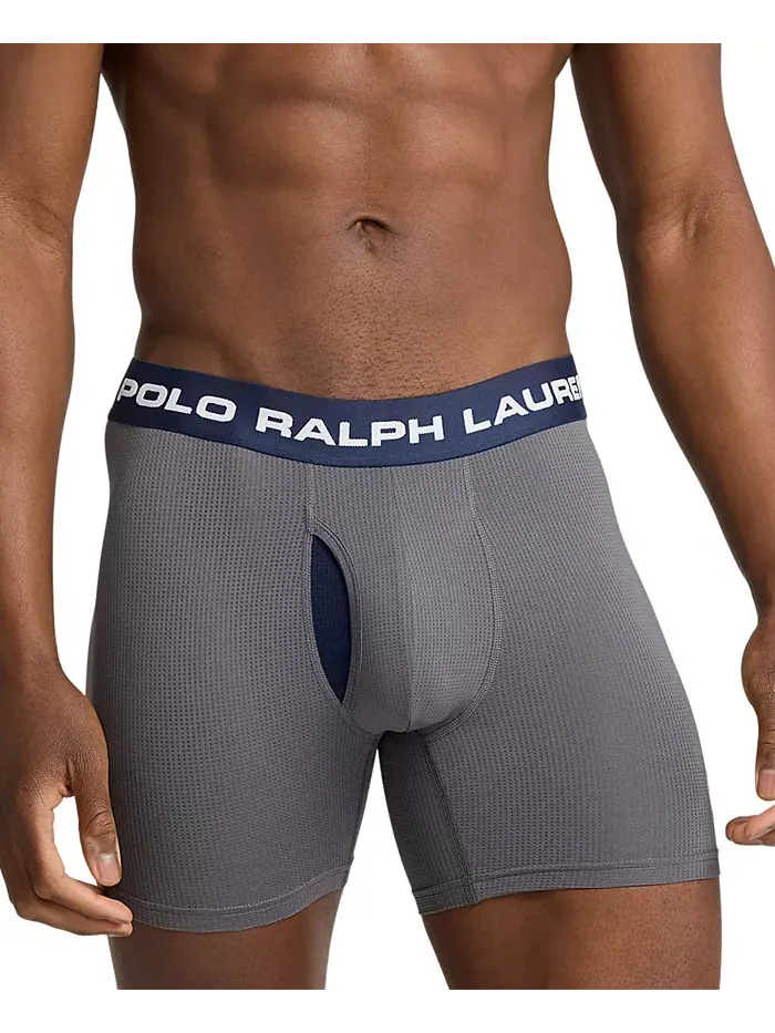 Комплект трусов Polo Ralph Lauren Perfect Pouch Boxer, 3 предмета — изображение 8 из 9, серый