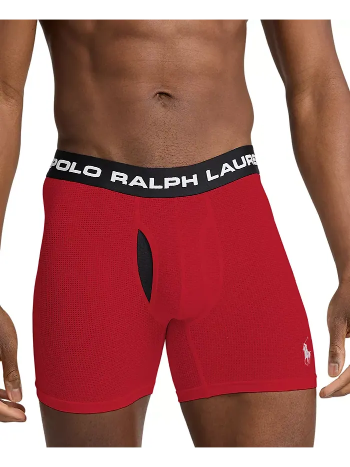 Мужские боксеры Perfect Pouch, 3 шт Polo Ralph Lauren — изображение 5 из 10, красный