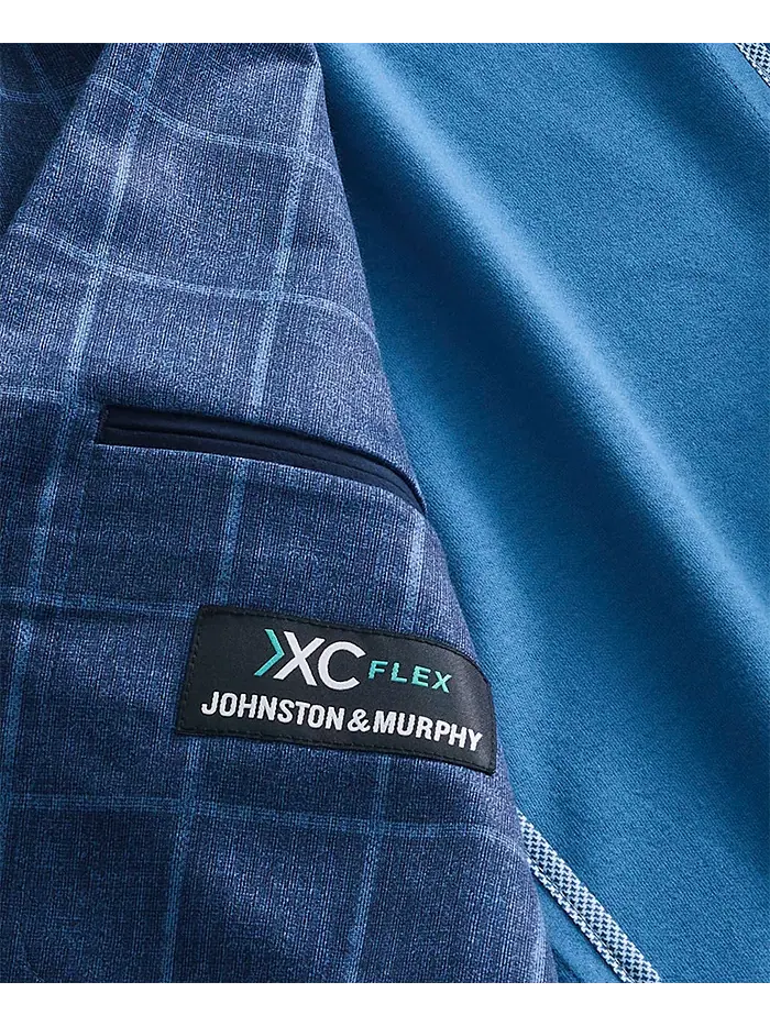 Мужской классический спортивный пиджак Johnston & Murphy — изображение 4 из 4, синий