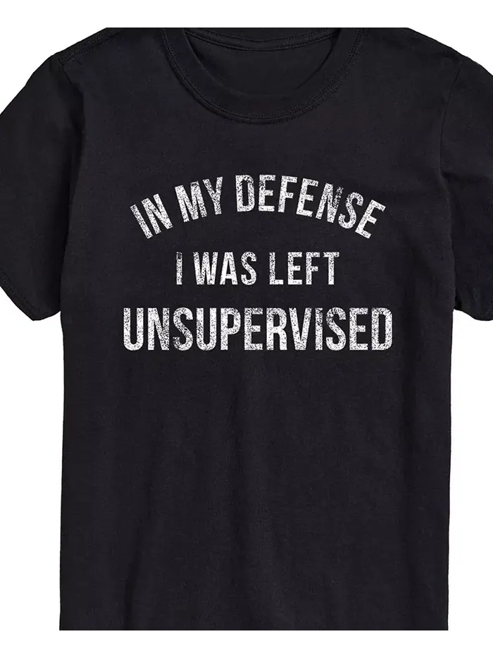 Мужская футболка с коротким рукавом My Defense Left Unsupervised AIRWAVES — изображение 2 из 3, черный