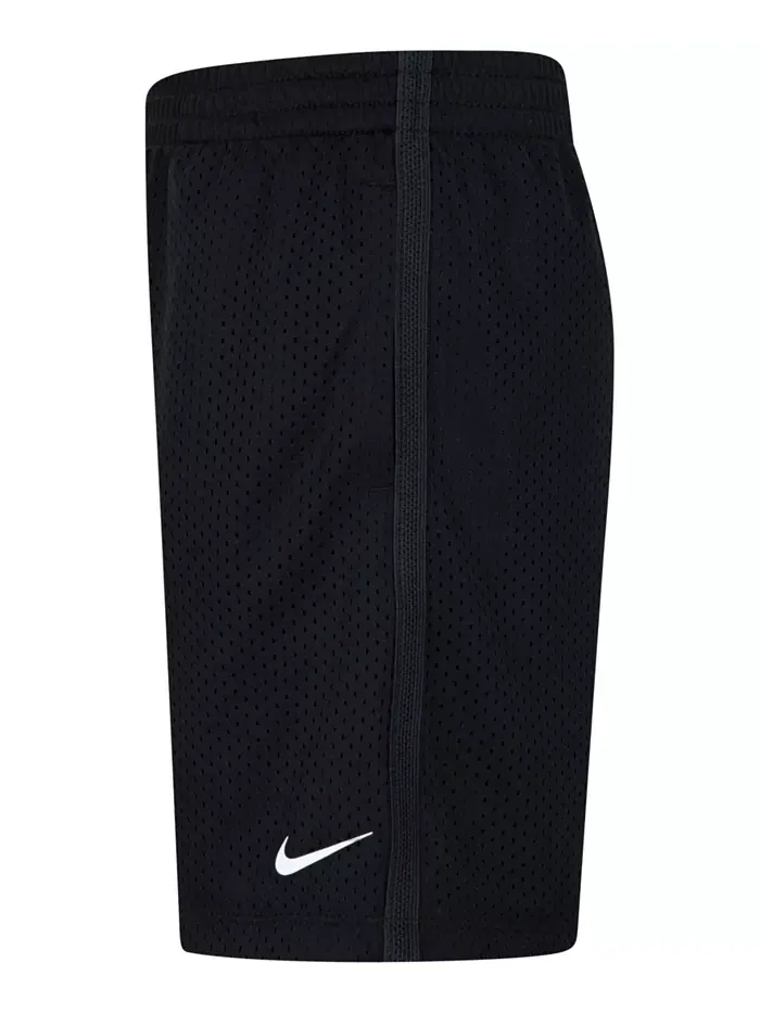 Шорты для мальчиков Dri-FIT Logo Mesh Pull-On Nike — изображение 3 из 5, черный