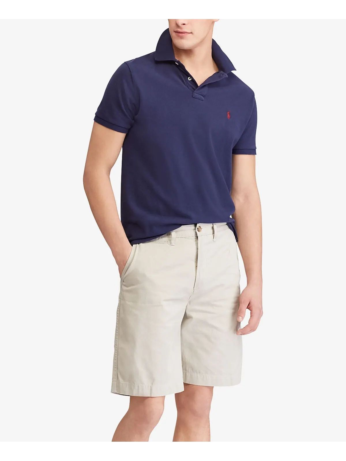 Мужские шорты из твила свободного кроя 10 дюймов Polo Ralph Lauren — изображение 3 из 3, серый