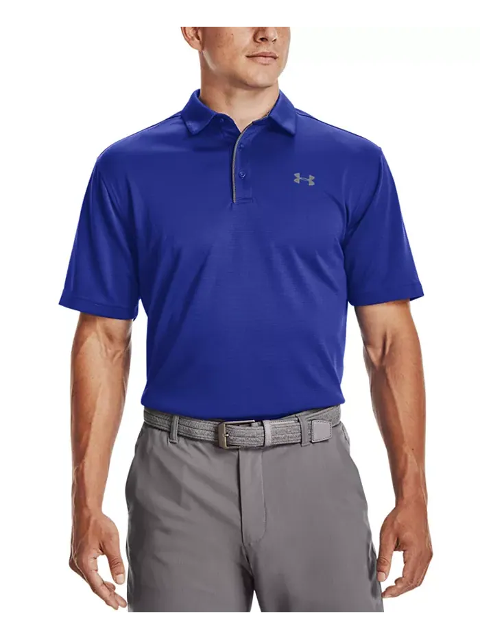 Мужская поло Tech Under Armour — изображение 1 из 3, синий