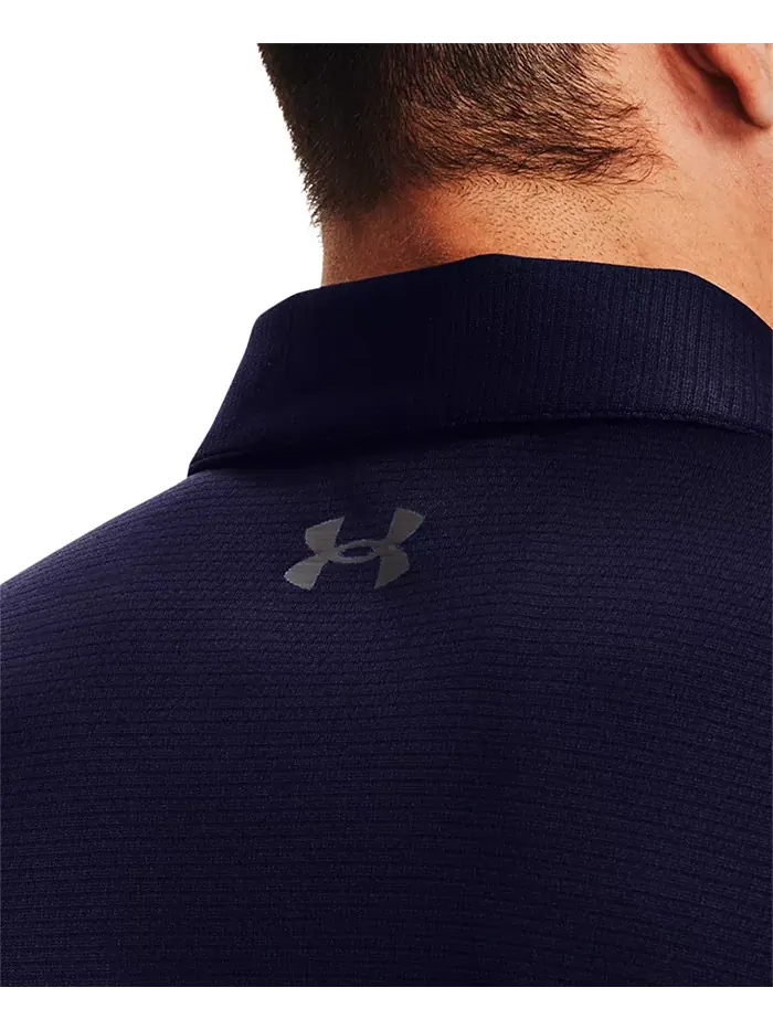 Мужская поло Tech Under Armour — изображение 2 из 4, темно-синий