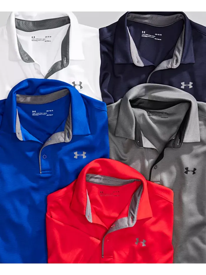 Мужская поло Tech Under Armour — изображение 4 из 4, темно-синий
