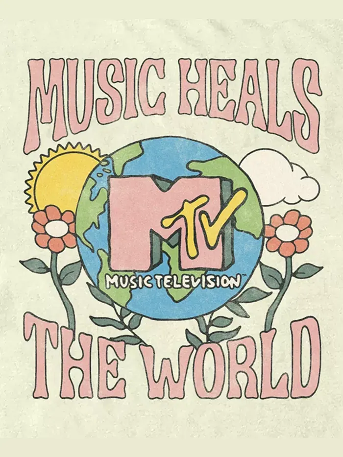 Мужская футболка с коротким рукавом Music Heals MTV — изображение 3 из 3, прозрачный