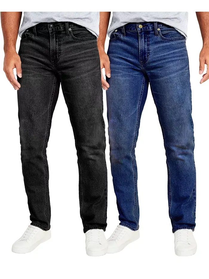 Мужские джинсы Flex Stretch Slim Straight, 2 шт Blu Rock