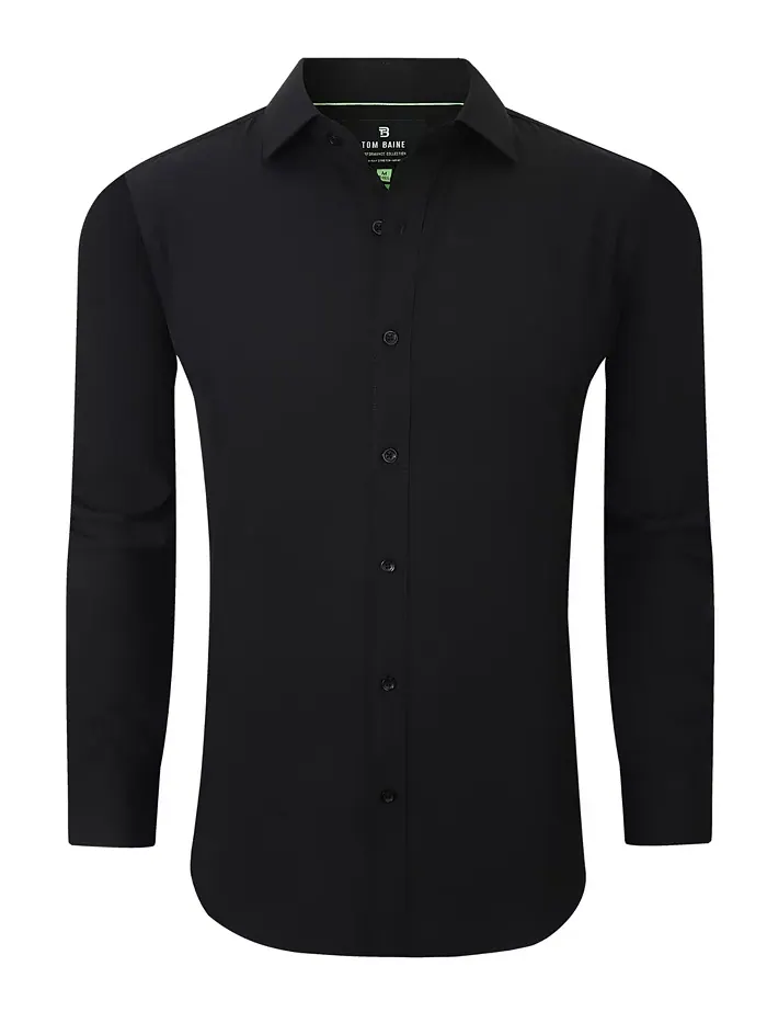Мужская классическая рубашка Slim Fit из эластичной ткани Tom Baine