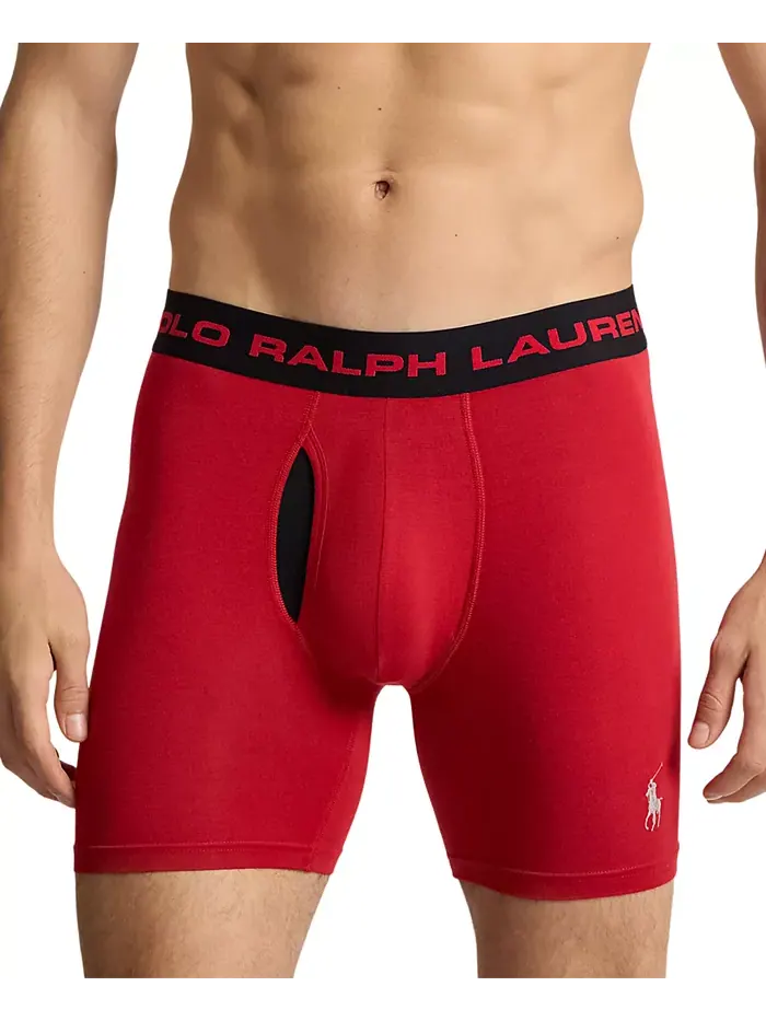 Мужские боксеры Perfect Pouch, 3 шт Polo Ralph Lauren — изображение 2 из 5, красный