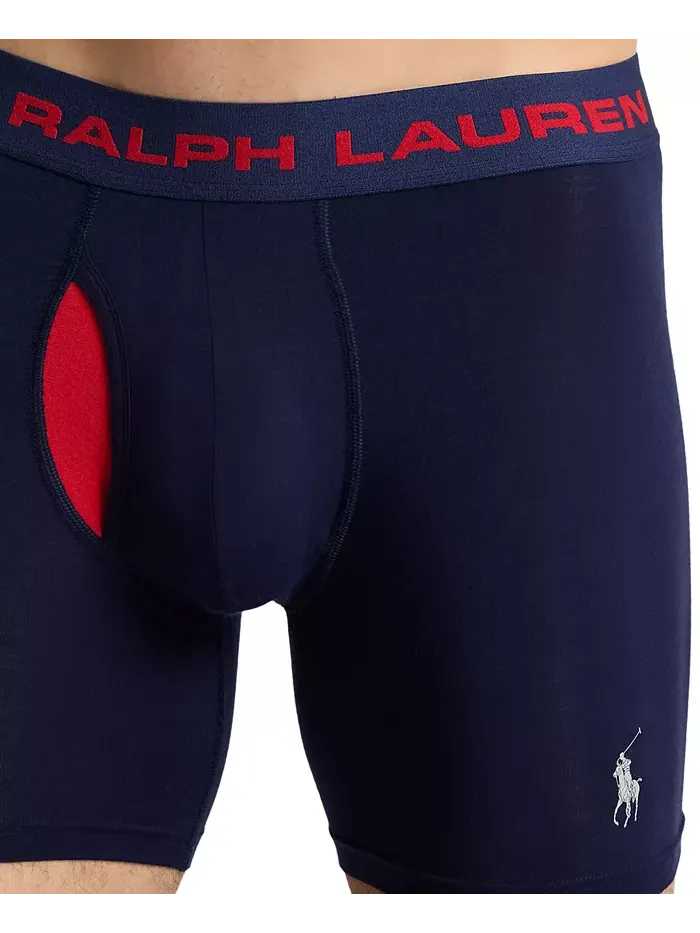 Мужские боксеры Perfect Pouch, 3 шт Polo Ralph Lauren — изображение 5 из 5, красный