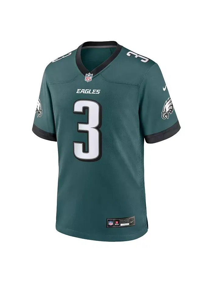 Мужская игровая футболка Nolan Smith Philadelphia Eagles Nike — изображение 2 из 5, зеленый