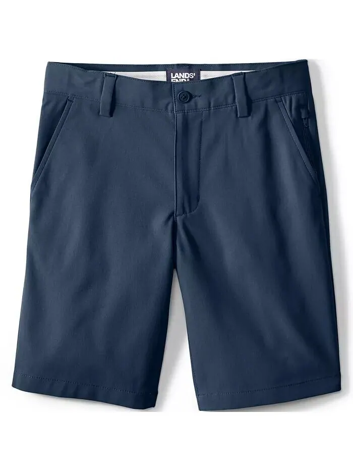 Шорты чинос Big Boys Active Performance Lands' End — изображение 3 из 3, классический темно-синий