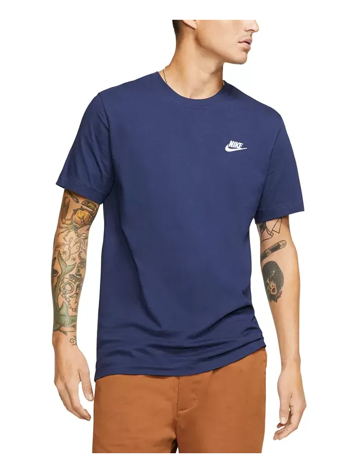 Футболка мужская Sportswear Club Nike — изображение 1 из 4, темно-синий