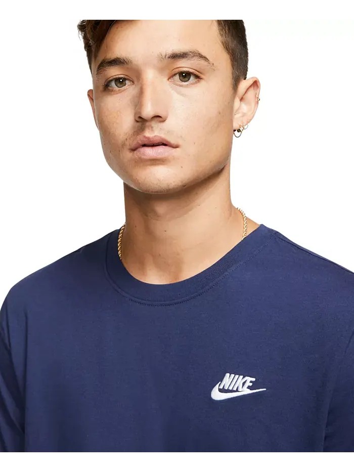 Футболка мужская Sportswear Club Nike — изображение 3 из 4, темно-синий