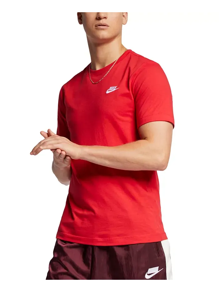 Футболка мужская Sportswear Club Nike — изображение 2 из 4, красный