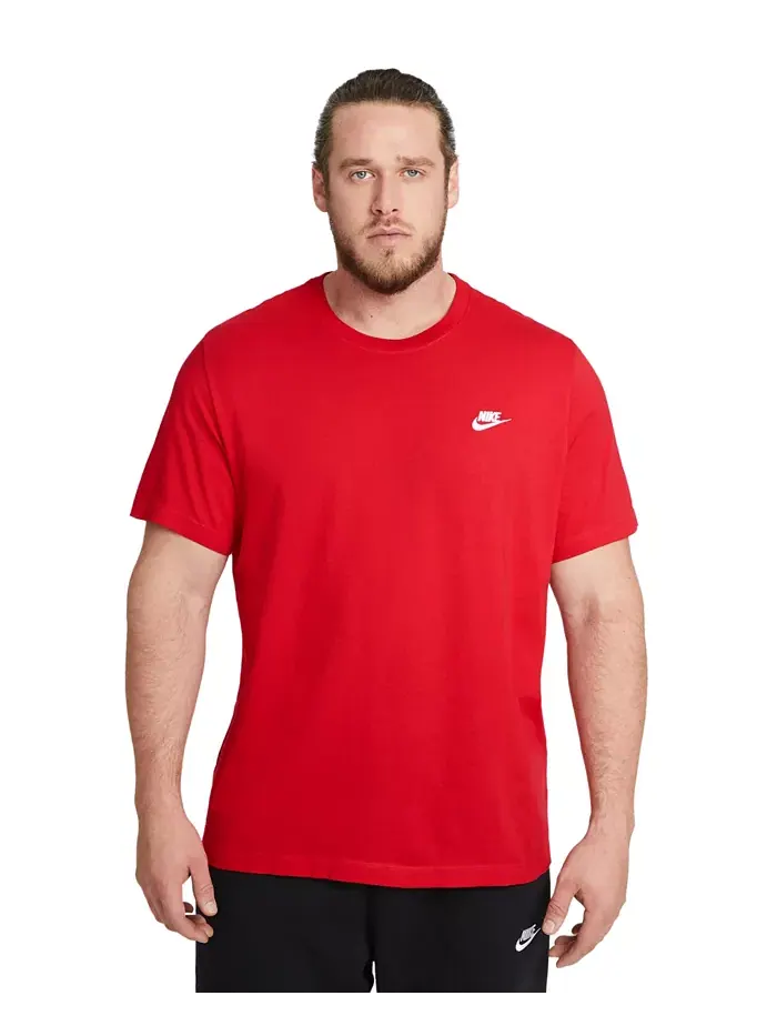 Футболка мужская Sportswear Club Nike — изображение 4 из 4, красный