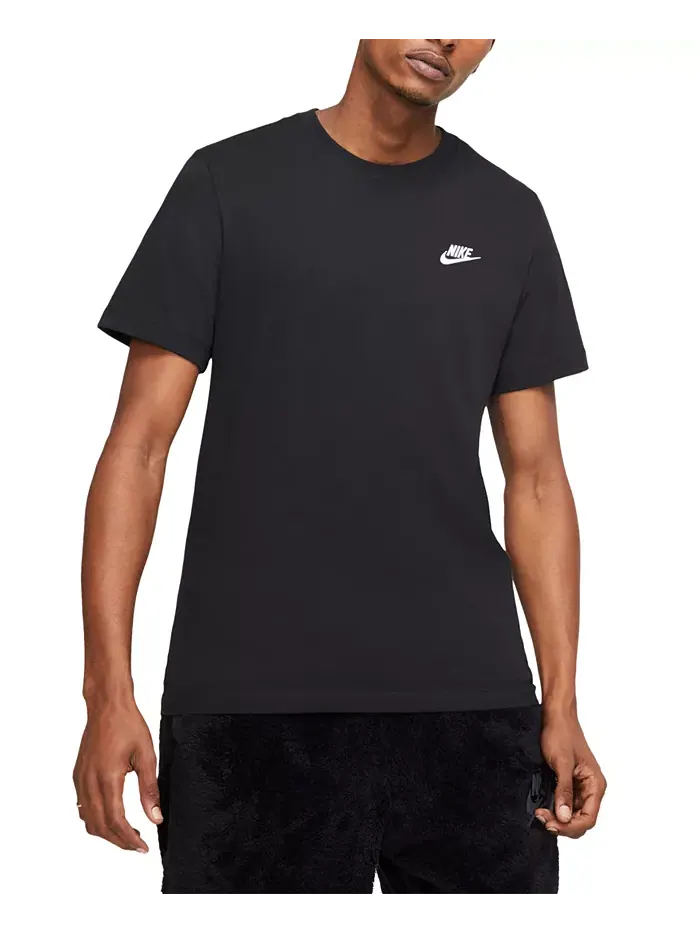 Футболка мужская Sportswear Club Nike — изображение 1 из 9, черный/белый