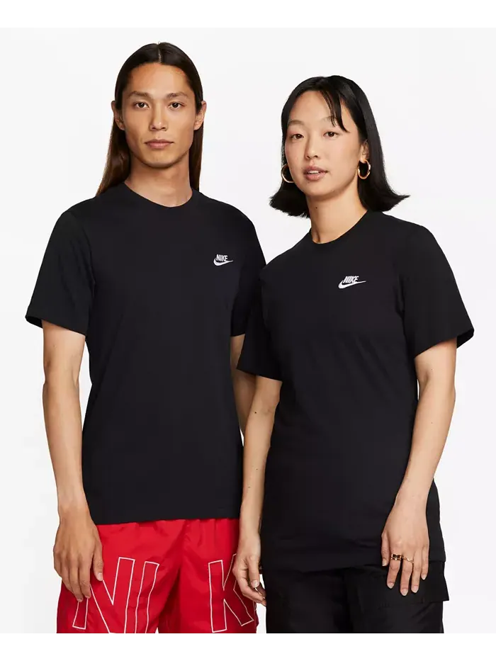 Футболка мужская Sportswear Club Nike — изображение 3 из 9, черный/белый