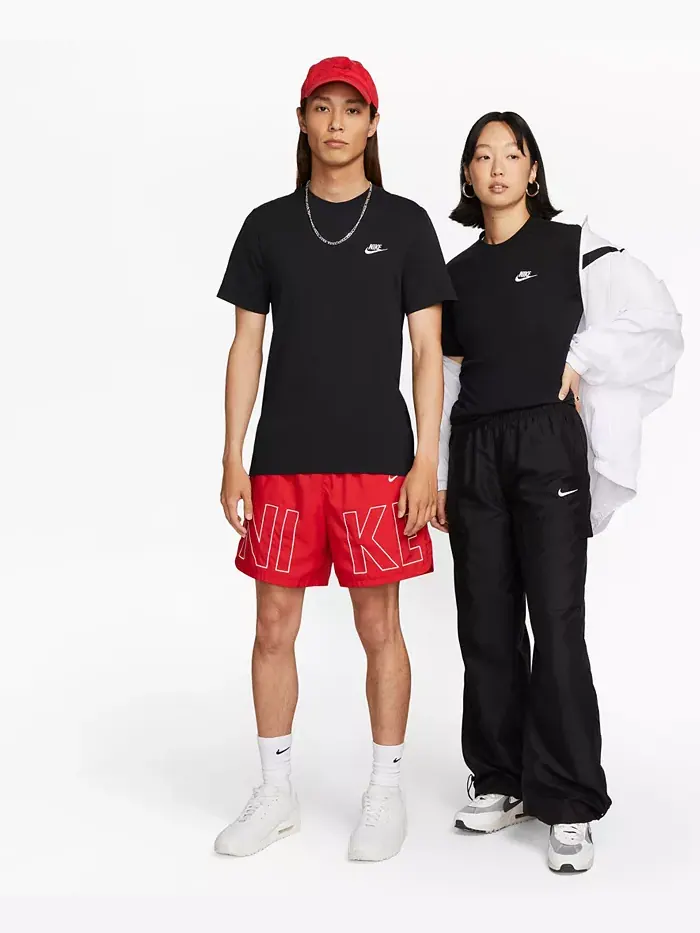 Футболка мужская Sportswear Club Nike — изображение 4 из 9, черный/белый