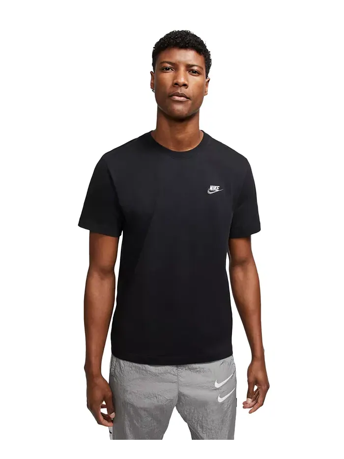 Футболка мужская Sportswear Club Nike — изображение 9 из 9, черный/белый