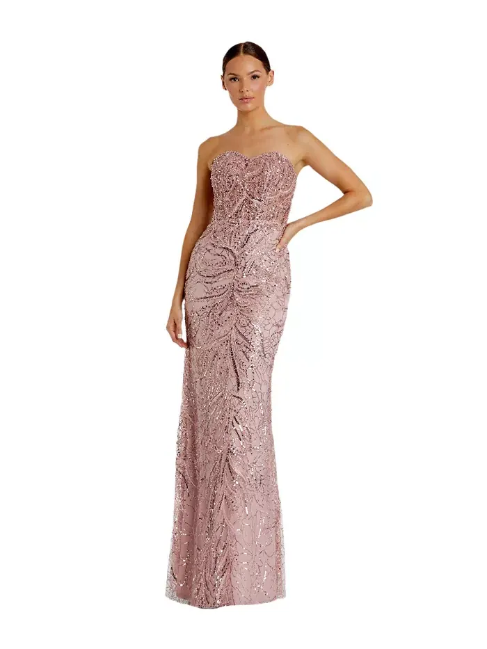 Женское бесшовное платье с декором Mac Duggal