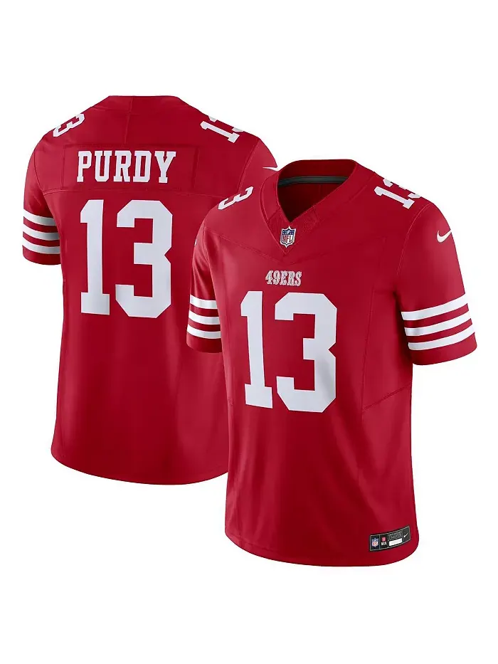 Мужская лимитированная джерси San Francisco 49ers Vapor F.U.S.E. Брока Перди Nike — изображение 1 из 3, алый