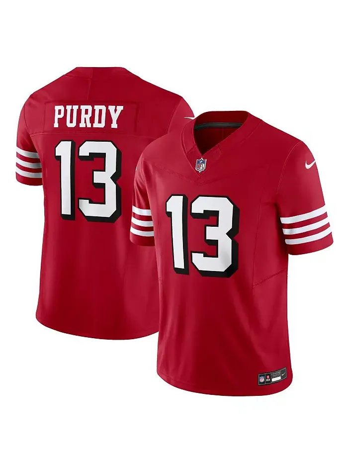 Мужская лимитированная джерси San Francisco 49ers Vapor F.U.S.E. Брока Перди Nike — изображение 1 из 5, белый