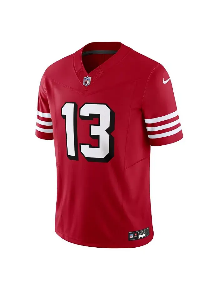 Мужская лимитированная джерси San Francisco 49ers Vapor F.U.S.E. Брока Перди Nike — изображение 2 из 5, белый