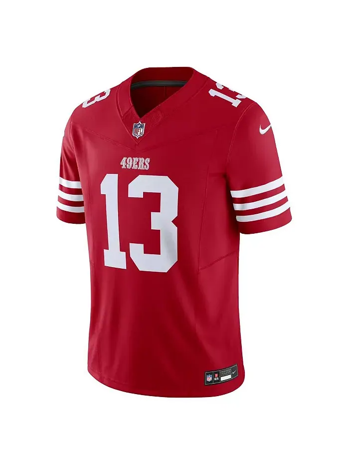 Мужская лимитированная джерси San Francisco 49ers Vapor F.U.S.E. Брока Перди Nike — изображение 4 из 5, белый