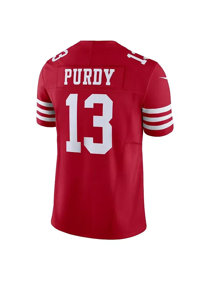 Мужская лимитированная джерси San Francisco 49ers Vapor F.U.S.E. Брока Перди Nike — изображение 5 из 5, белый