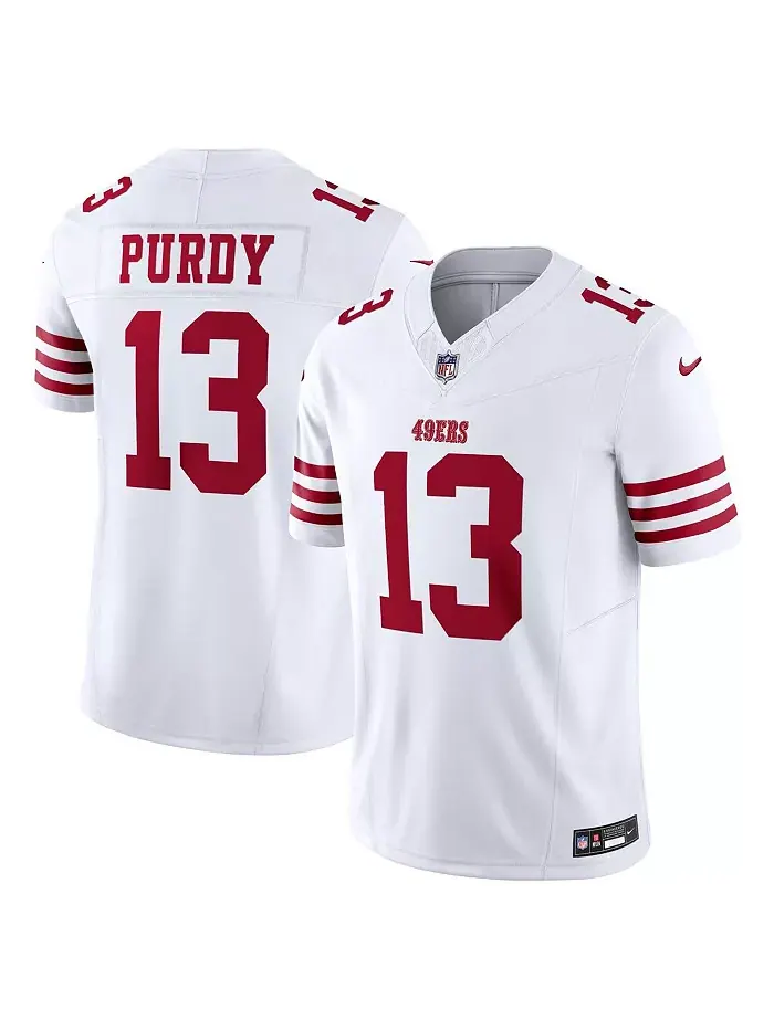 Мужская лимитированная джерси San Francisco 49ers Vapor F.U.S.E. Брока Перди Nike — изображение 1 из 5, белый