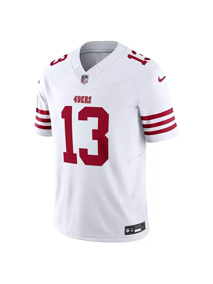 Мужская лимитированная джерси San Francisco 49ers Vapor F.U.S.E. Брока Перди Nike — изображение 2 из 5, белый