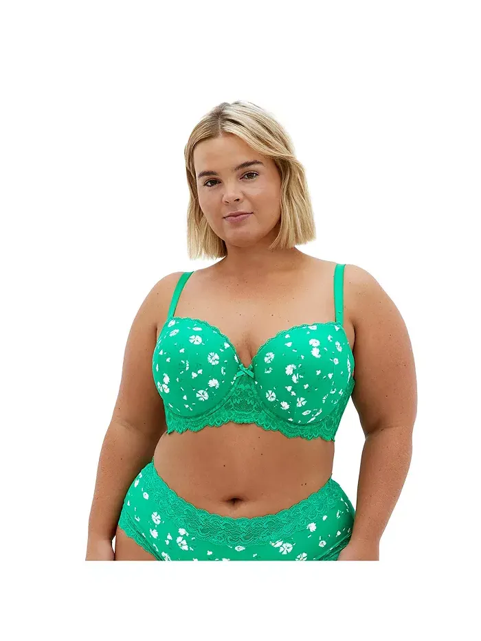 Контурный бюстгальтер Hailey Print Plus Size CITY CHIC