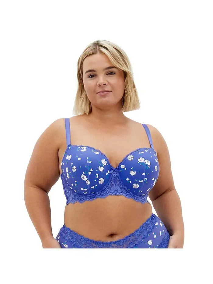Контурный бюстгальтер Hailey Print Plus Size CITY CHIC