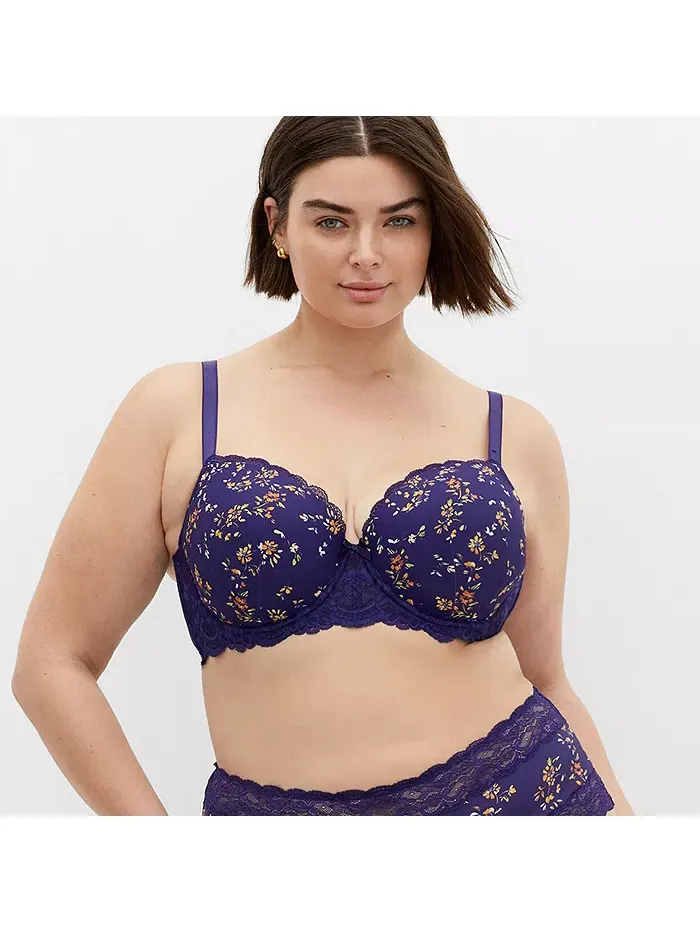 Контурный бюстгальтер Hailey Print Plus Size CITY CHIC